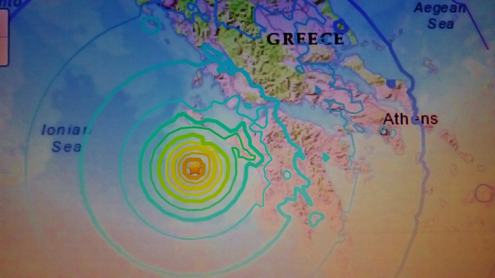 The EQ Alert Guy 6.8 Struck Ionian Sea Region of Offshore Greece