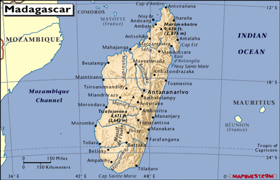 Madagascar Mission Map