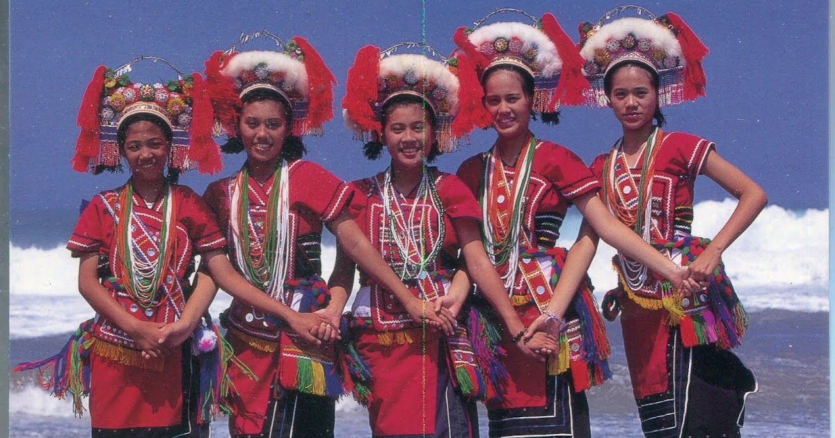 collect roc taiwan aborigines postcard amis tribes in