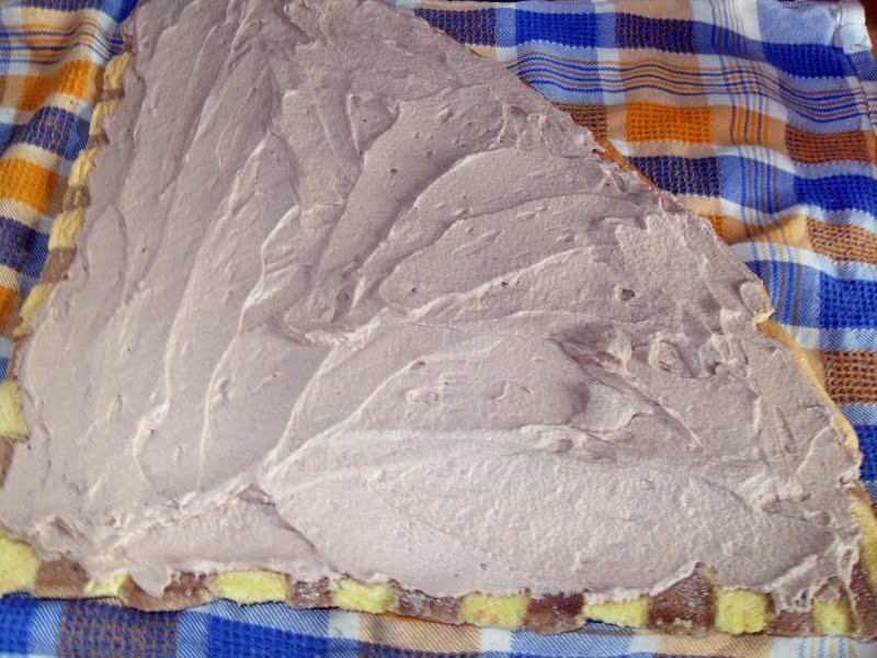 Sanna´s Hexenküche: Zweifarbiger Biskuit, oder wie aus Pannen doch noch