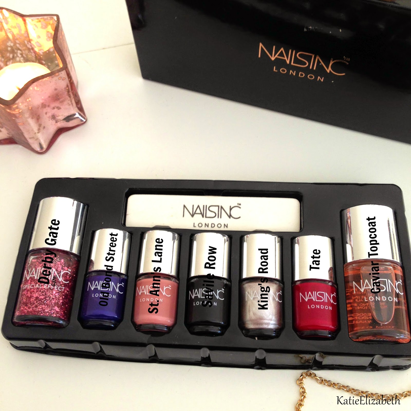 Katie Elizabeth. nails inc. polish set review