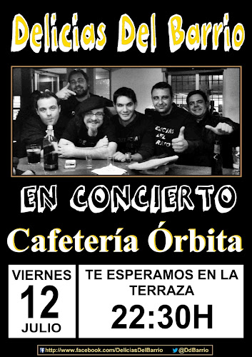 Delicias del Barrio en Cafetería Órbita. San Miguel de Salinas, viernes 12-07-2013