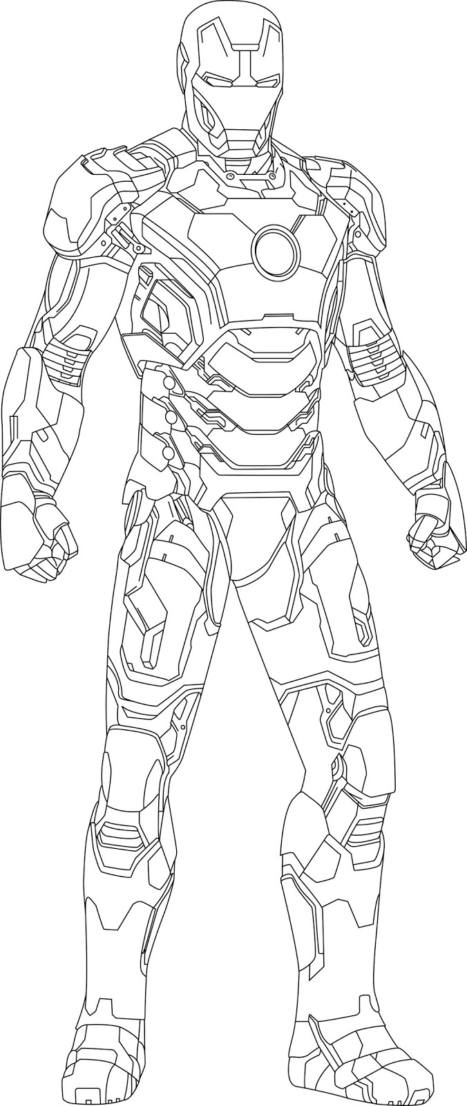 Iron Man Mark 7 Pages Coloring Pages