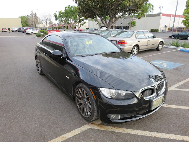 BMW 328i after color change from silver to black.