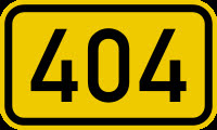 A yellow color 404 symbol.