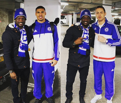 Photos: Check Out The Chelsea Football Club Stars Peter Okoye Met Yesterday
