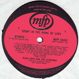 MONOLOVER: DIANA ROSS AND THE SUPREMES/STOP! IN THE NAME OF LOVE MFP 50291 (-76) UK