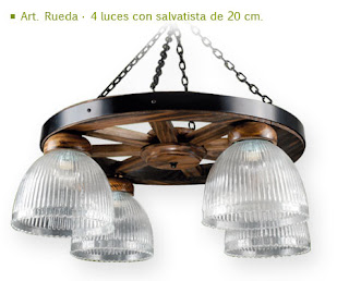 VO Iluminación: Arañas en Madera