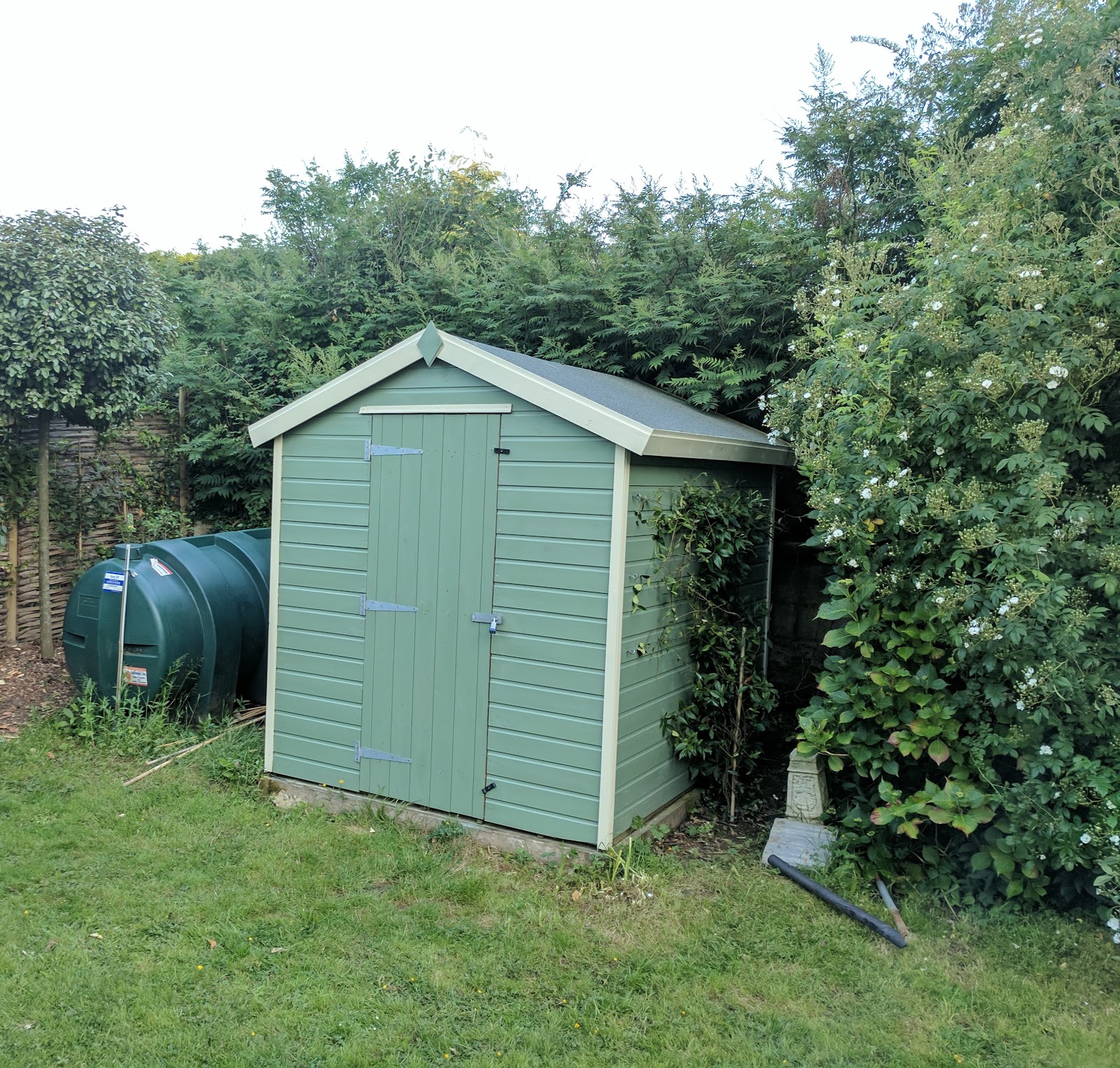 Painting a Garden Shed