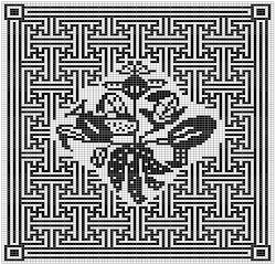 crochet filet geometric pattern