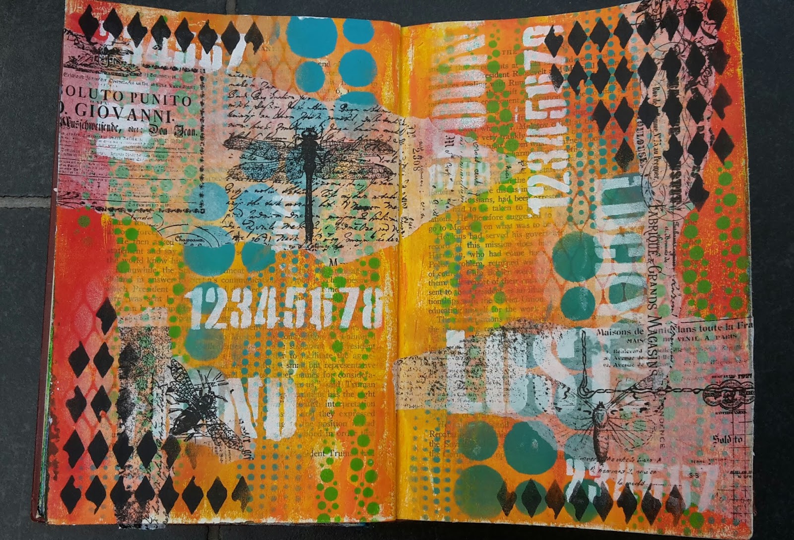 Scrapblog Mixed Media in de mei vakantie.