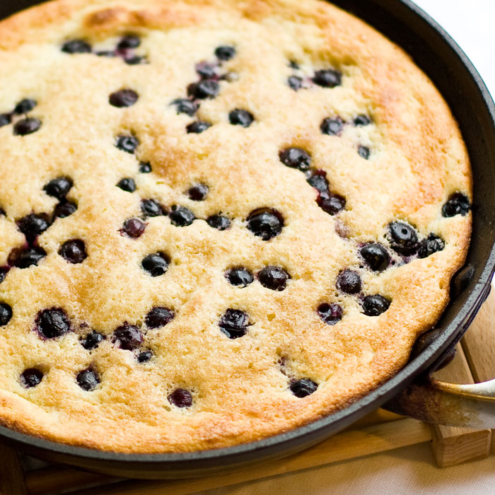 Sweet Savory Lemon Ricotta Souffle Pancakes with Berries