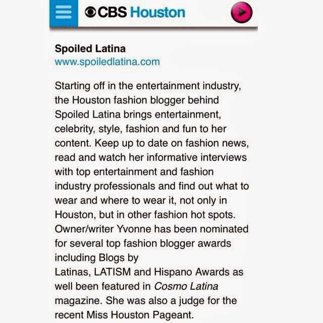 SpoiledLatina.com was Named One of the Top Fashion Blogs in Houston!!