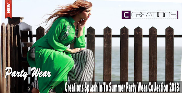 Creation Splash In To Summer Party Wear Collection 2013 - http://worldfashioncorner.blogspot.com