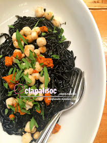 Squid Ink and Aligue Pasta Earth Kitchen