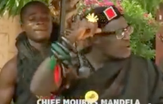 ghanaian chief mourns nelson mandela