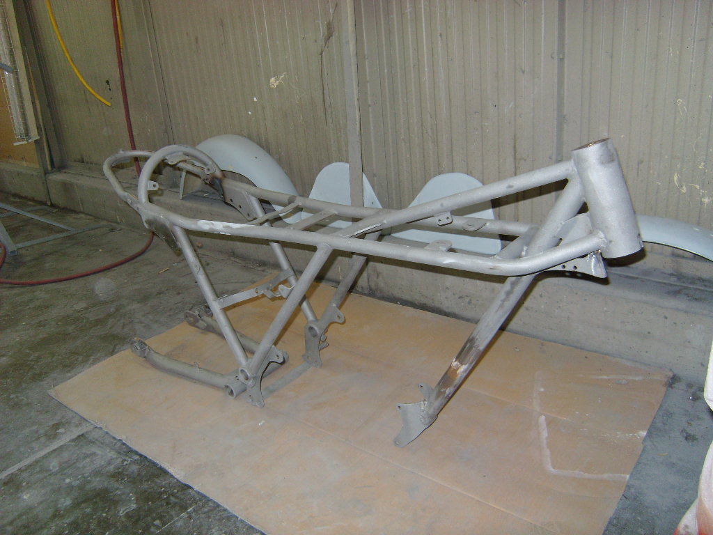 Prep for the frame & Body Work Ducati RT 450!