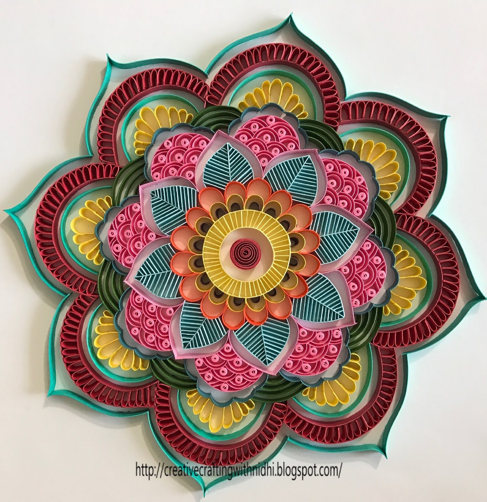 Being Creative in the world of Paper Crafting!!! Quilled Mandala/Rangoli