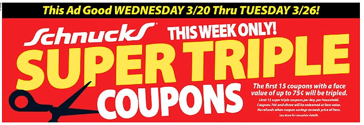 Coupon STL: Schnucks Super Triples Price Check - Week of 3/20/13
