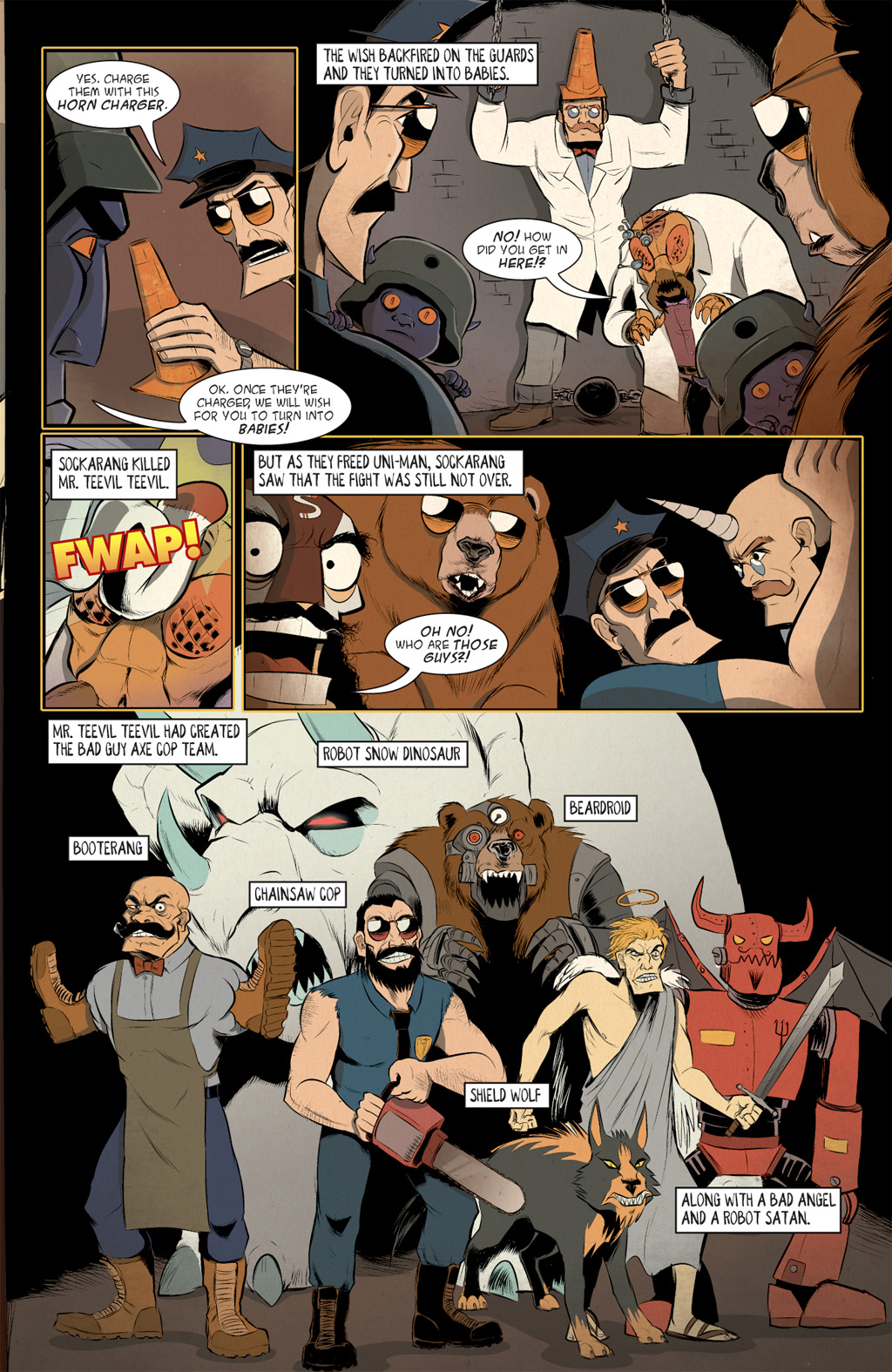 Read online Axe Cop: Bad Guy Earth comic -  Issue #3 - 9