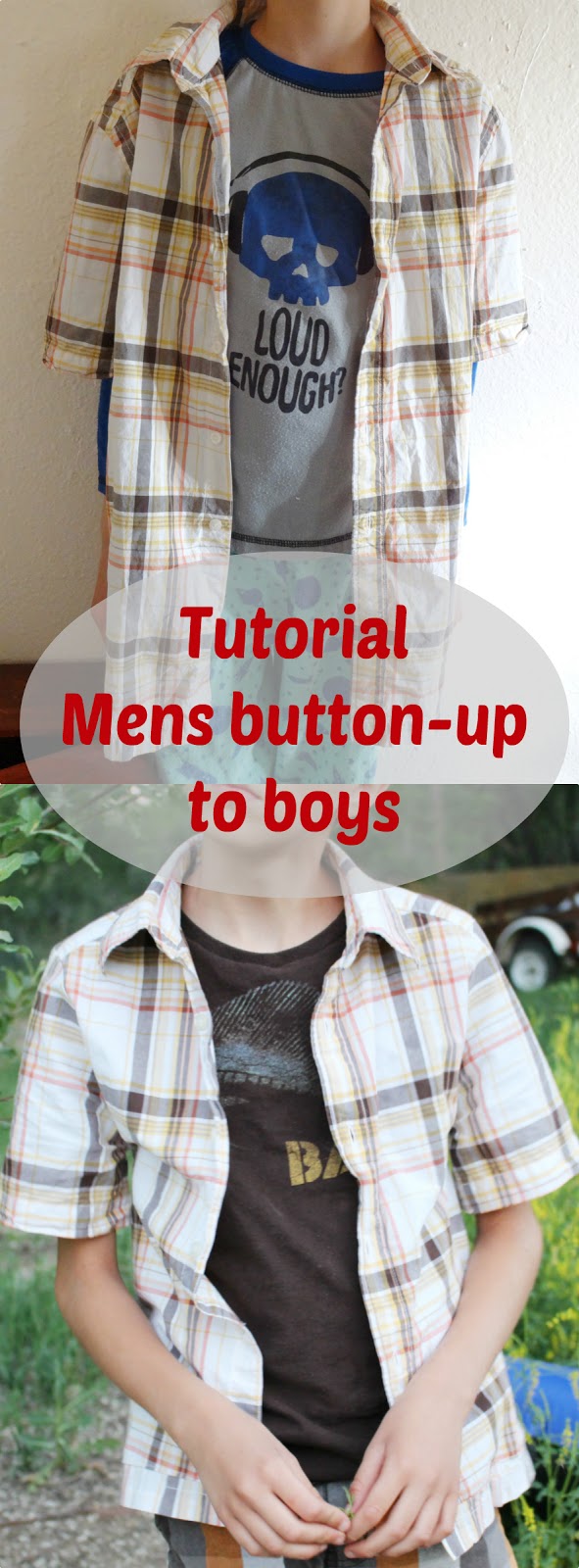 SeeMeSew Tutorial Mens buttonup shirt to boys