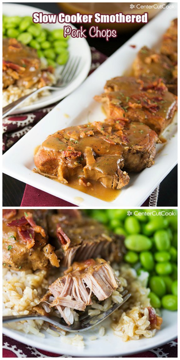 Slow Cooker from Scratch® Slow Cooker Smothered Pork Chops from Center