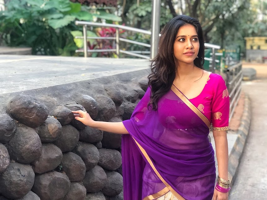 Nabha Natesh in Half Saree stills