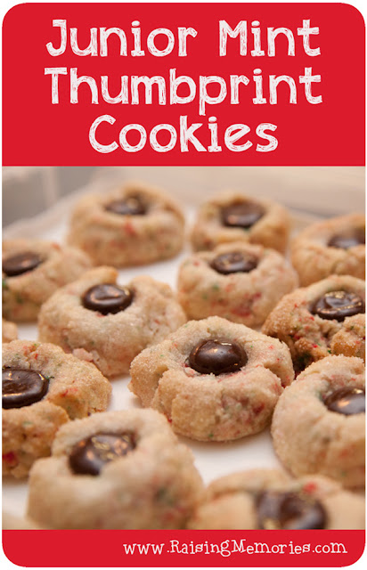 Junior Mint Thumbprint Cookies