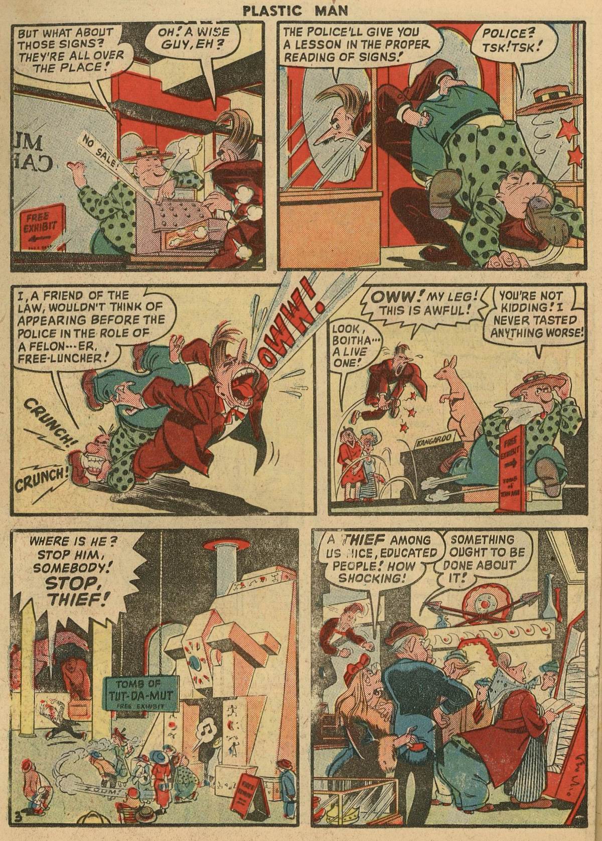 Read online Plastic Man (1943) comic -  Issue #16 - 29