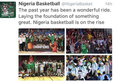 1 Nigeria Basketball team claps back at troll who asks them how Nigerian BBall is on the rise following Rio exit