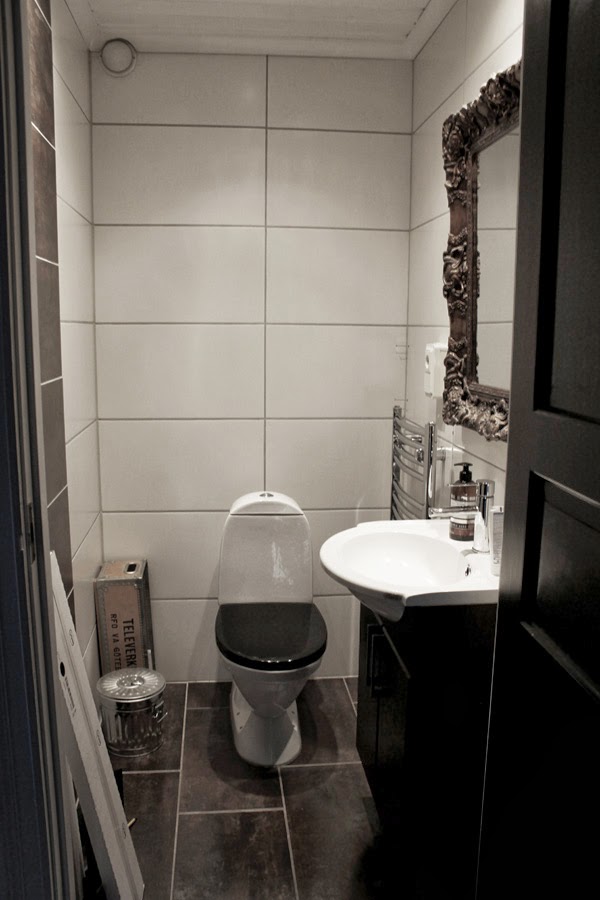 bild på toalett före makeover, inredning toalett