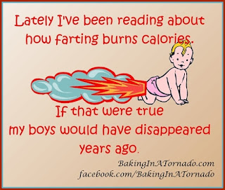 Farting Reduces Calories meme | www.BakingInATornado.com | #funny #MyGraphics