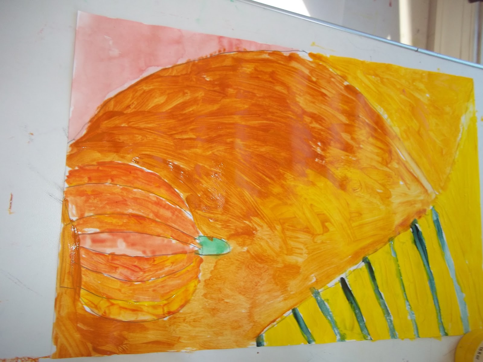 Sweet Tea Classroom: Pumpkin Art Kids: Kids Pumpkin Painting