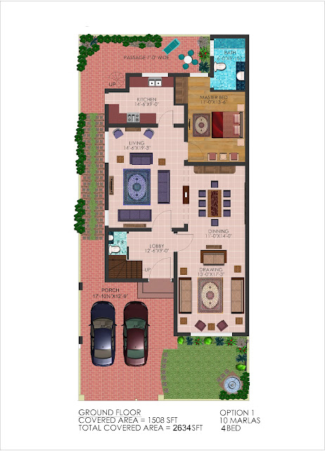 5 marla house plan