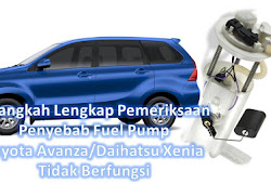 Pemeriksaan Injektor Bahan Bakar Toyota Avanza/Daihatsu Xenia - Montirpro.com