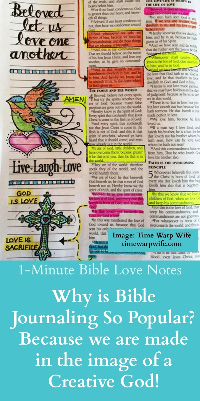 1Minute Bible Love Notes Bible Journaling