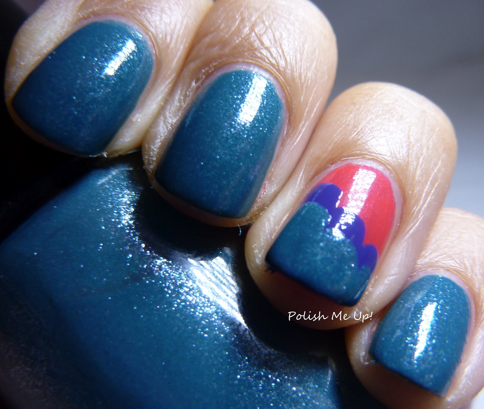 Polish Me Up! Cult Nails Let Me Fly with fluffy cloud accent