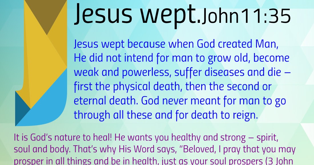 Live Right By Believing Right J Jesus Wept John 11 35