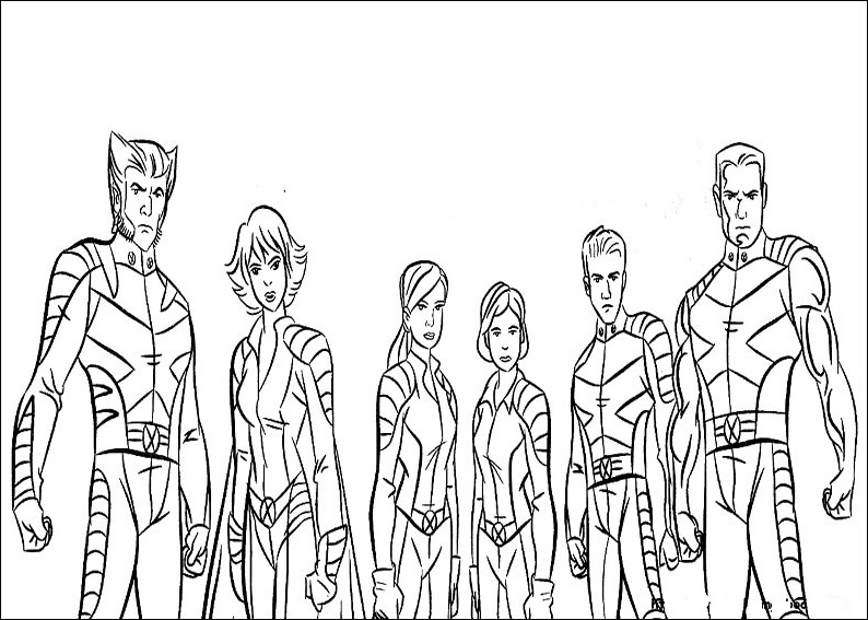 Fun Coloring Pages XMen Coloring Pages