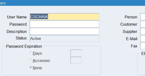 Quickly enable or disable users through code  Oracle EBS and