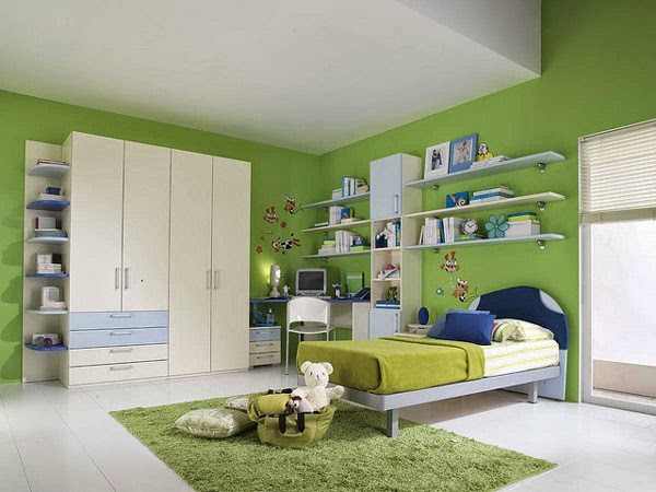 Dormitorios verdes para niños - Ideas para decorar dormitorios