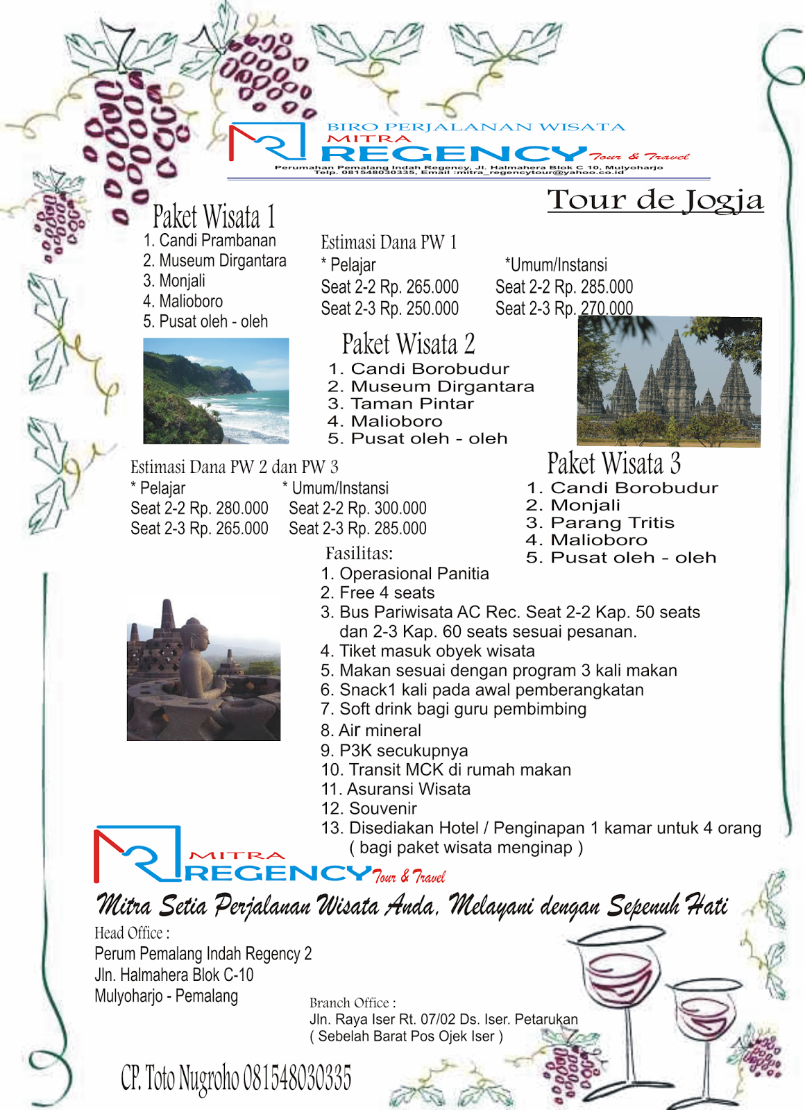 Mitra Regency Tour & Travel Jenis dan Paket Wisata