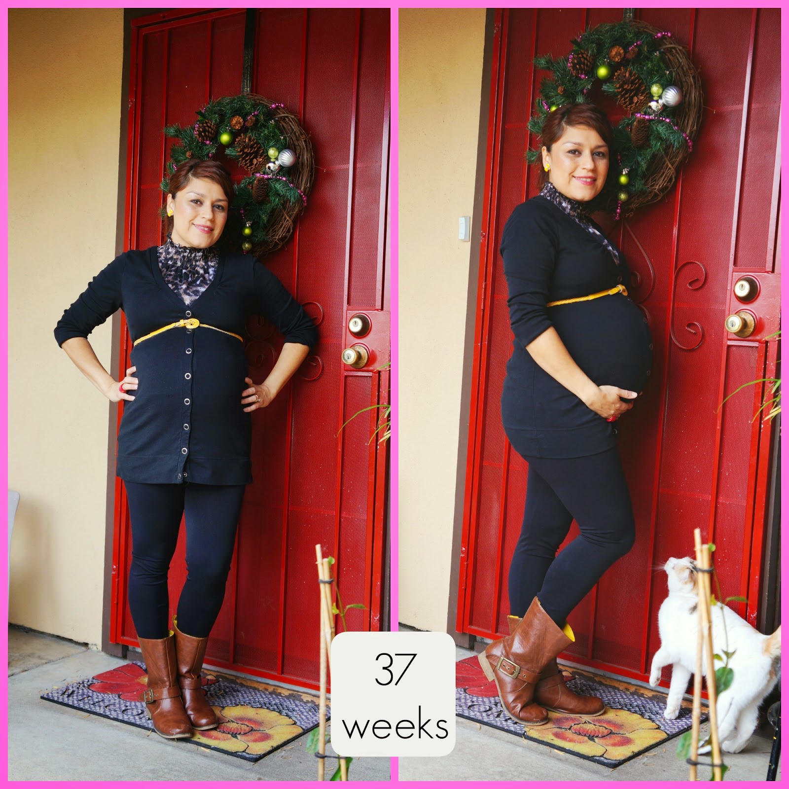37 weeks, cheap maternity, thrifted maternity