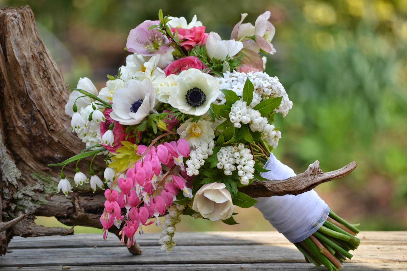 Wedding Flowers from Springwell Romantic Bleeding Heart
