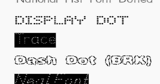 Cara Membuat Font Titik-Titik Putus