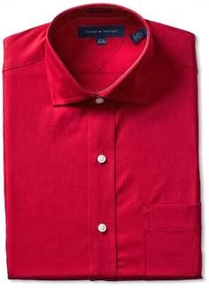 BEAUTY AND FASHION: MENS RED DRESS SHIRT