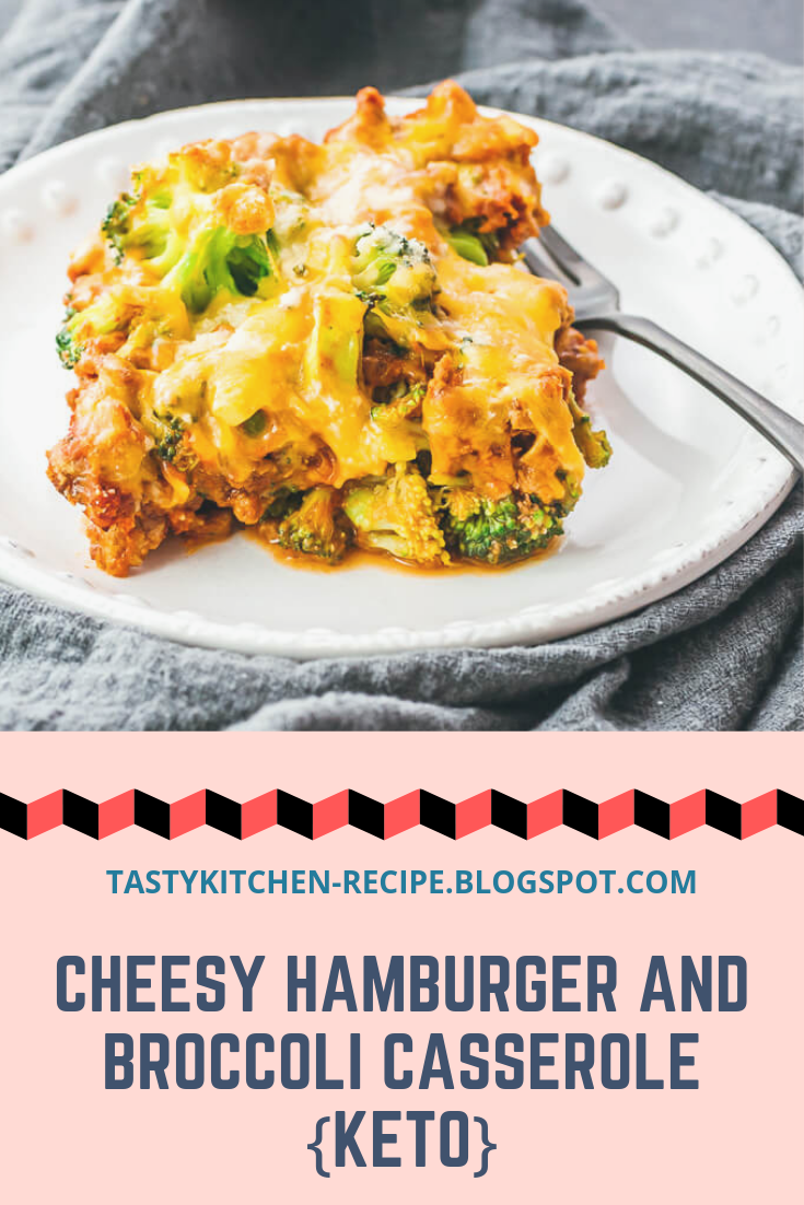 Cheesy Hamburger and Broccoli Casserole {Keto} Recipe Food