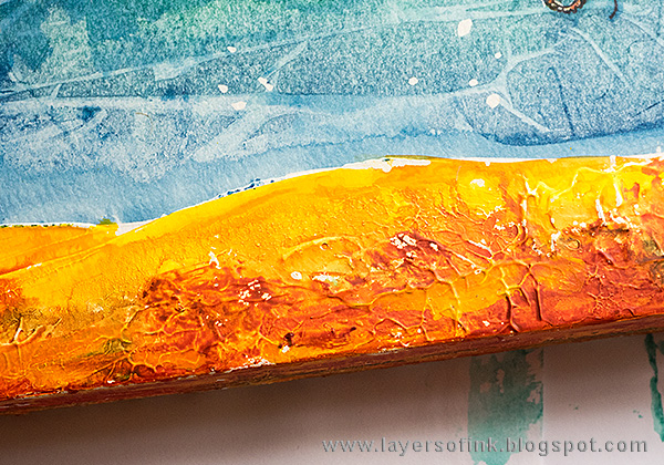 Layers of ink - Textured Watercolor Canvas Tutorial by Anna-Karin