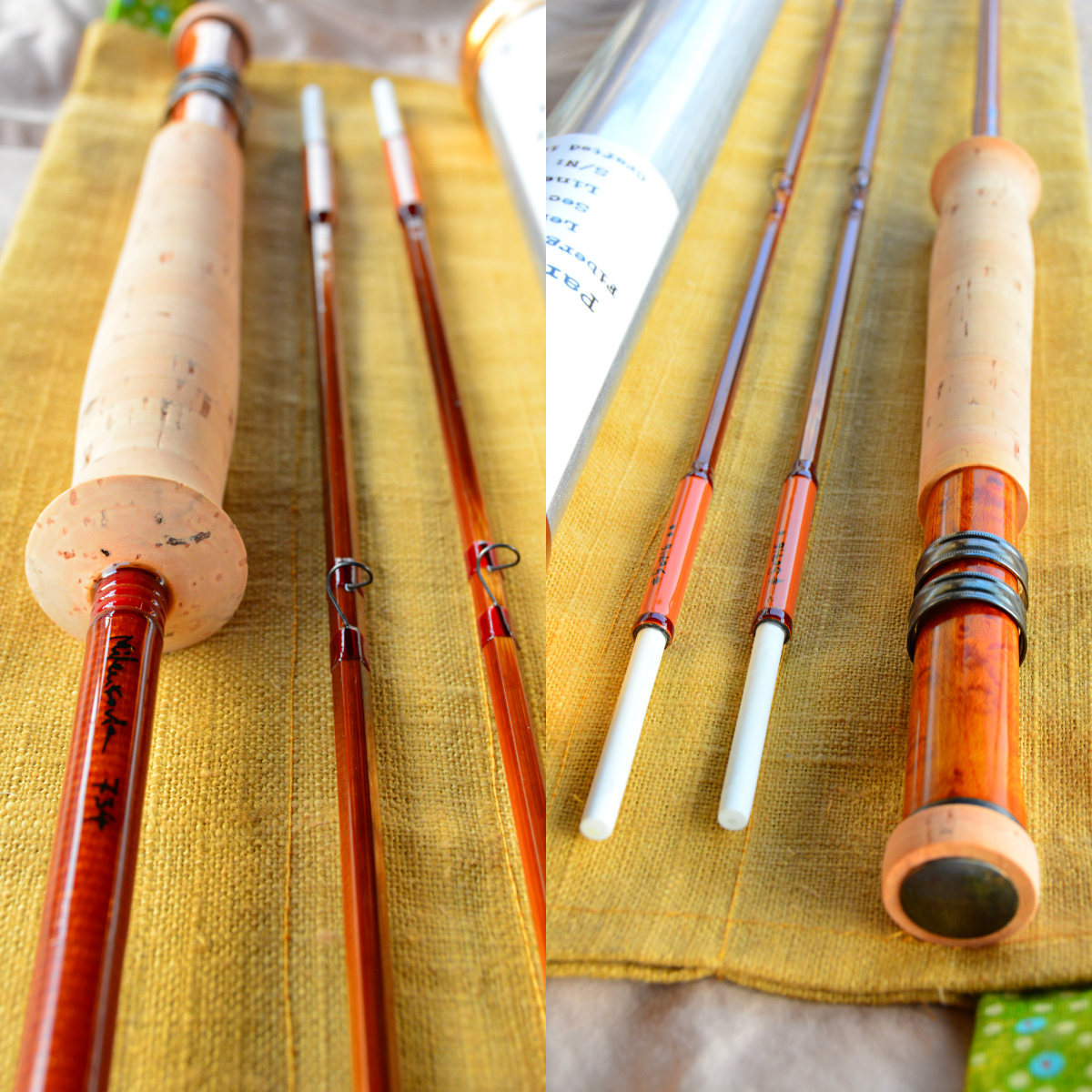 Milenkovic 734 Paradox Fly Rod (FiberglassBamboo Hybrid) Rod Photos