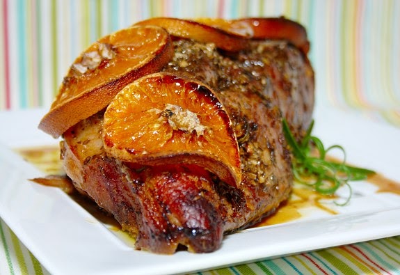 Cinco Quartos de Laranja: Pá de porco assada no forno com alecrim e laranja